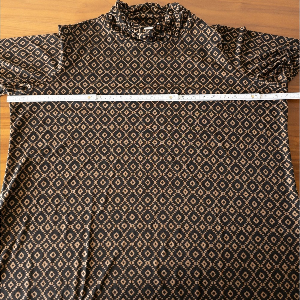 Susan Graver Liquid Knit Ruched Turtleneck Long Sleeve Tunic Top SIZE 2X A269282 - Picture 5 of 10